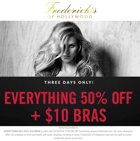 frederick's of hollywood coupons